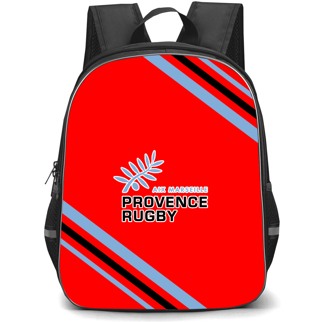 Provence Rugby Backpack School Bag StudentPack - Large Logo With Stripe