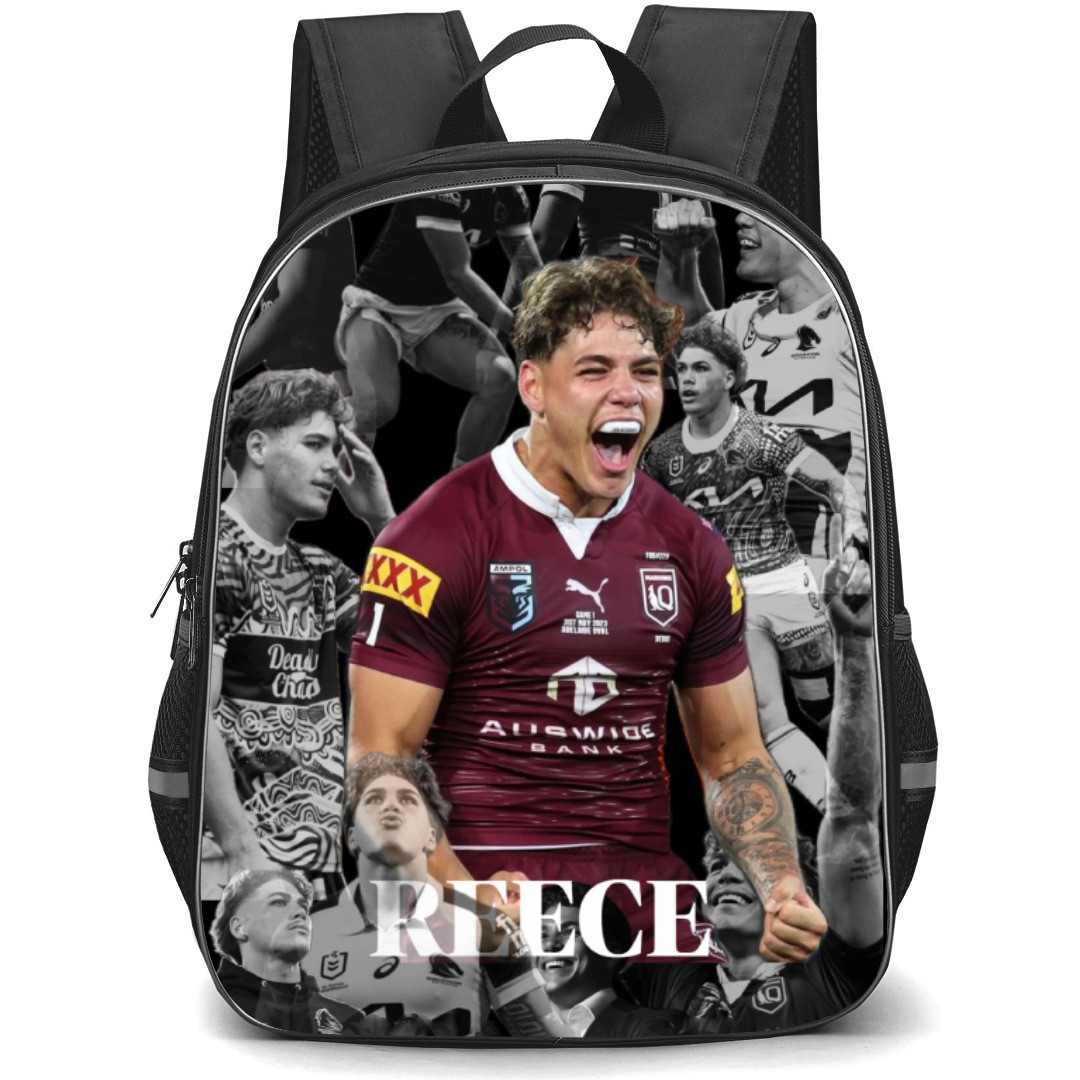 Reece Walsh Backpack School Bag StudentPack - Shouting Portrait Collage Poster