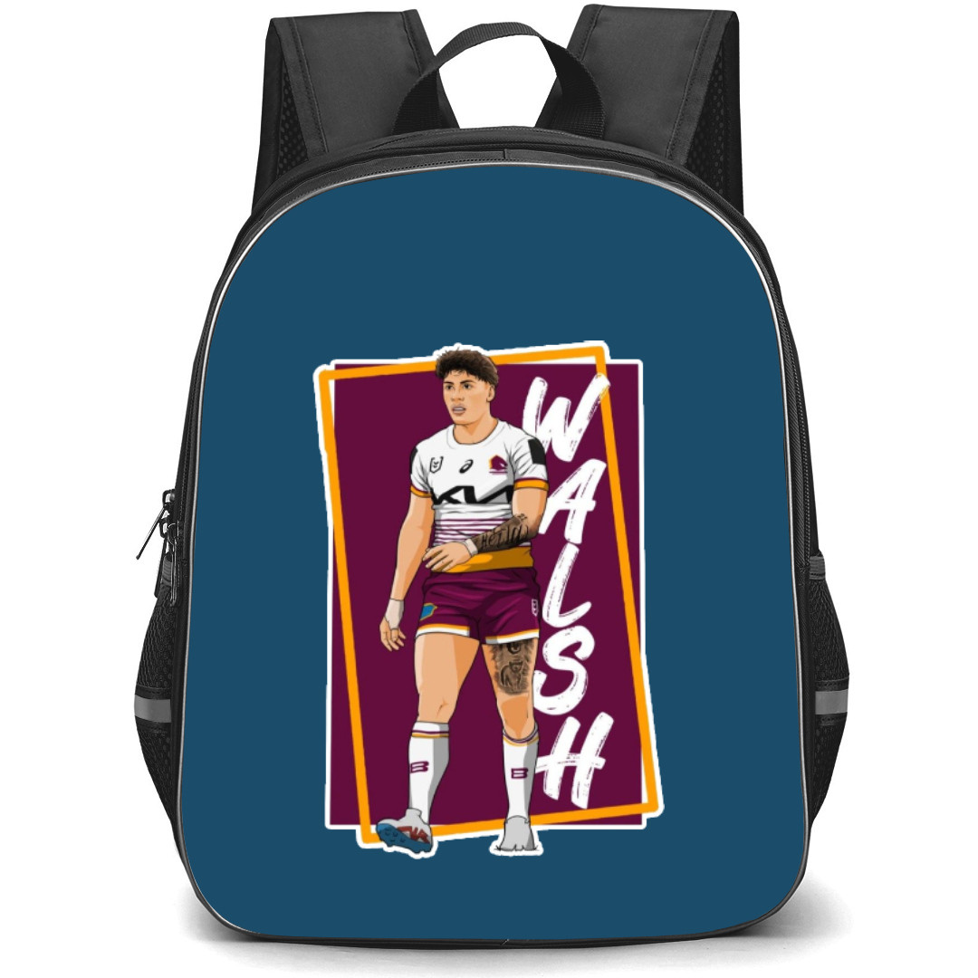 Reece Walsh Backpack School Bag StudentPack - Walking Portrait Cartoon Art Sticker