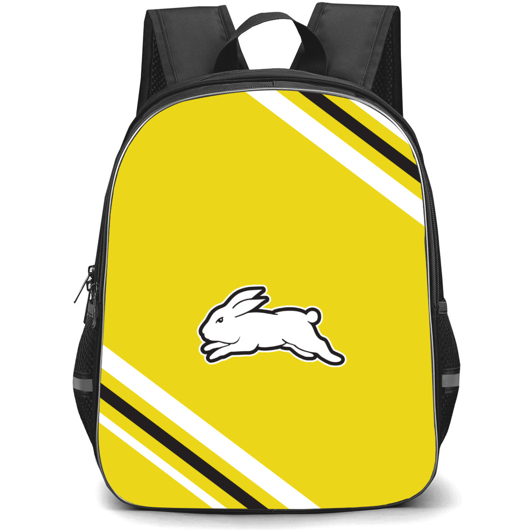 South Sydney District Rugby League Football Club Backpack School Bag StudentPack - Large Logo With Stripe