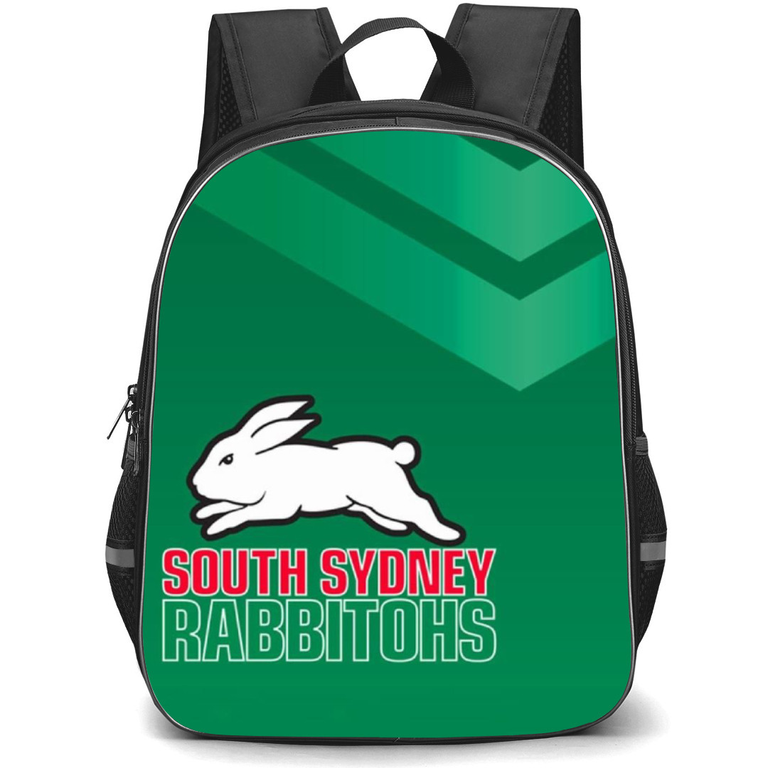 South Sydney District Rugby League Football Club Backpack School Bag StudentPack - Logo Wordmark Green Poster