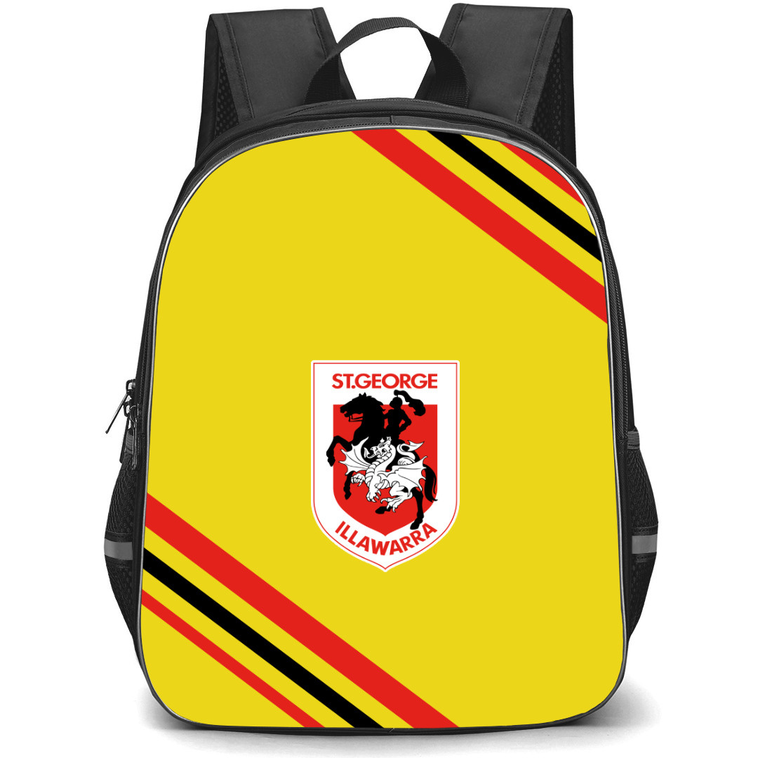 St. George Illawarra Rugby League Football Club Pty Limited Backpack School Bag StudentPack - Large Logo With Stripe
