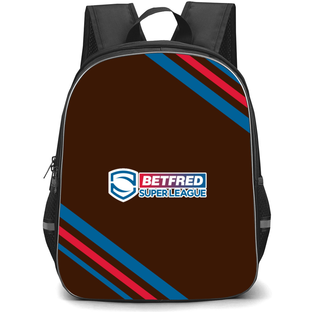The Super League Backpack School Bag StudentPack - Large Logo With Stripe