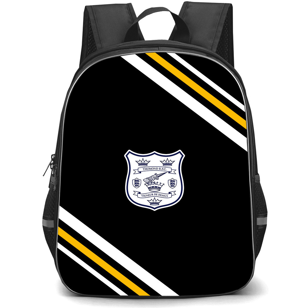 Thomond Rugby Football Club Backpack School Bag StudentPack - Thomond Rugby Football Club Large Logo With Stripe