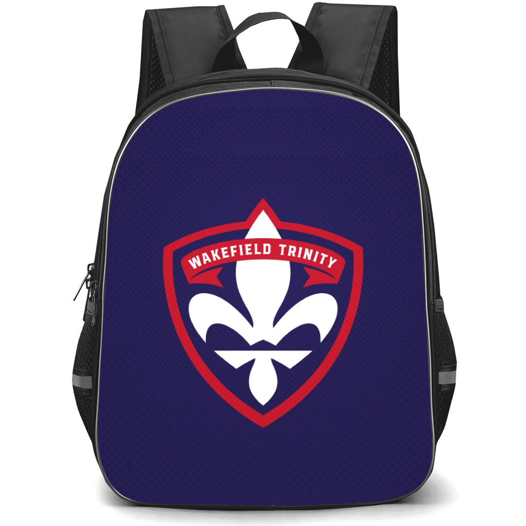 Wakefield Trinity Rugby League Football Club Backpack School Bag StudentPack - Logo Purple Grunge Background
