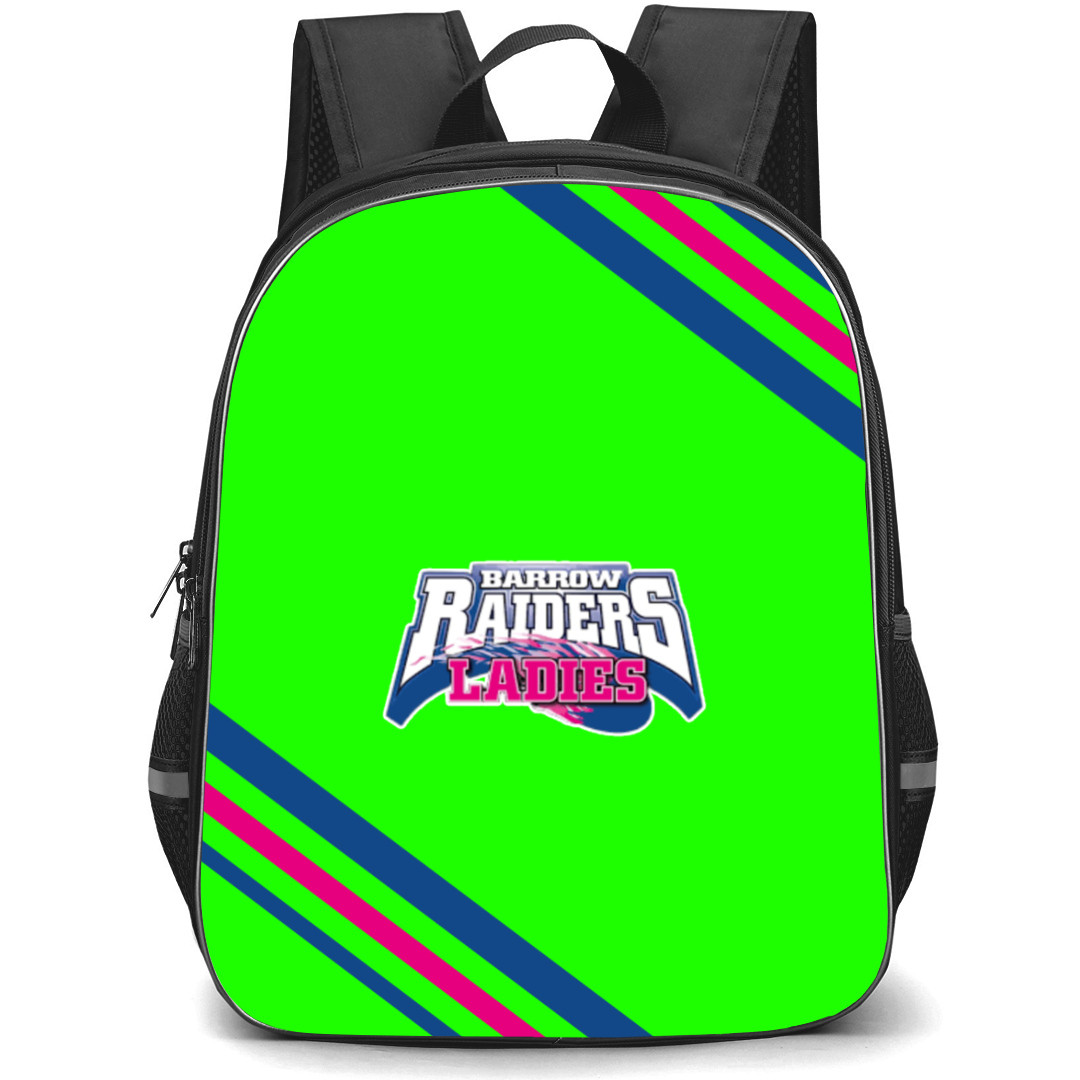 Barrow Rugby League Football Club Ltd Ladies Backpack School Bag StudentPack - Large Logo With Stripe