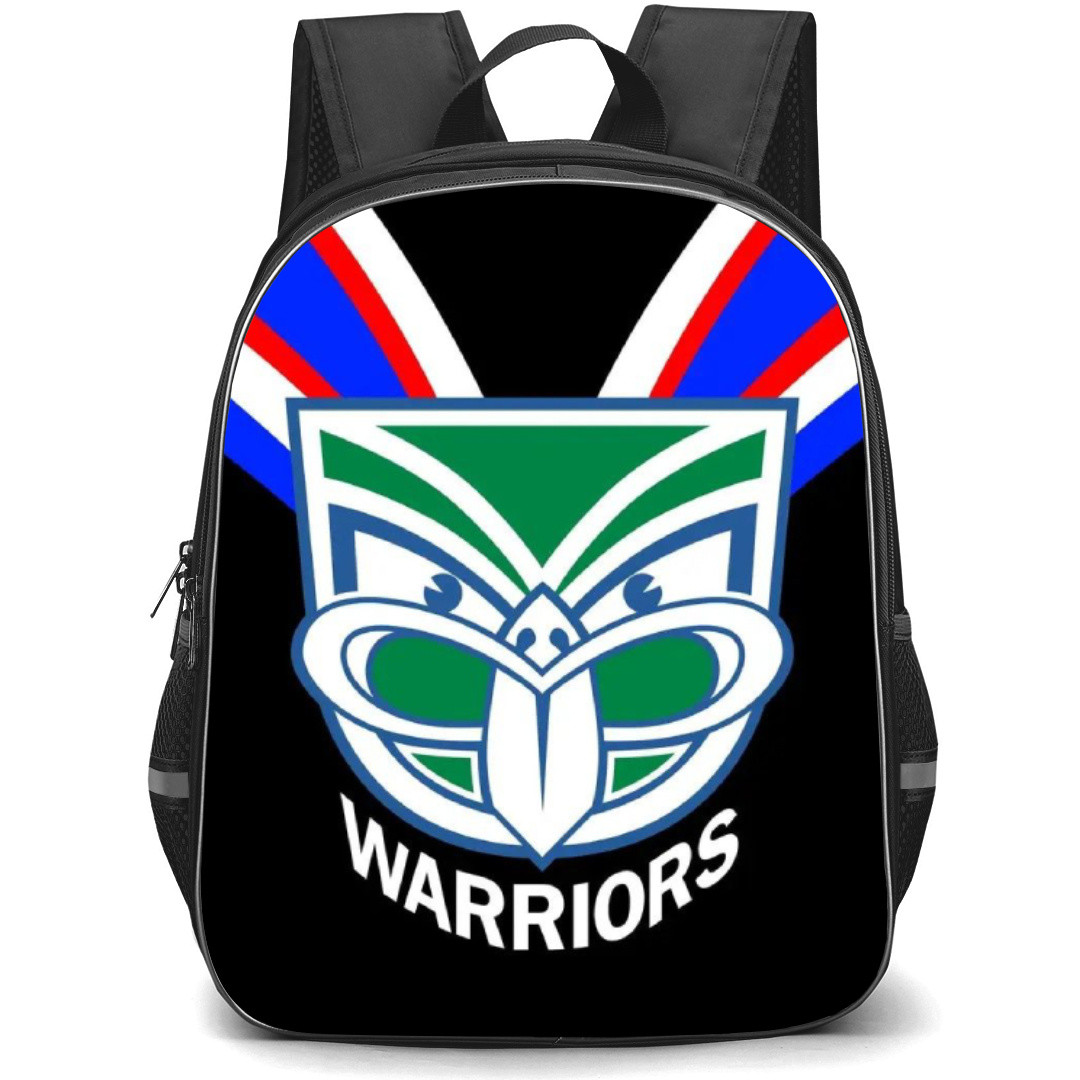 New Zealand Warriors Limited Backpack School Bag StudentPack - Logo Blue And Black Poster