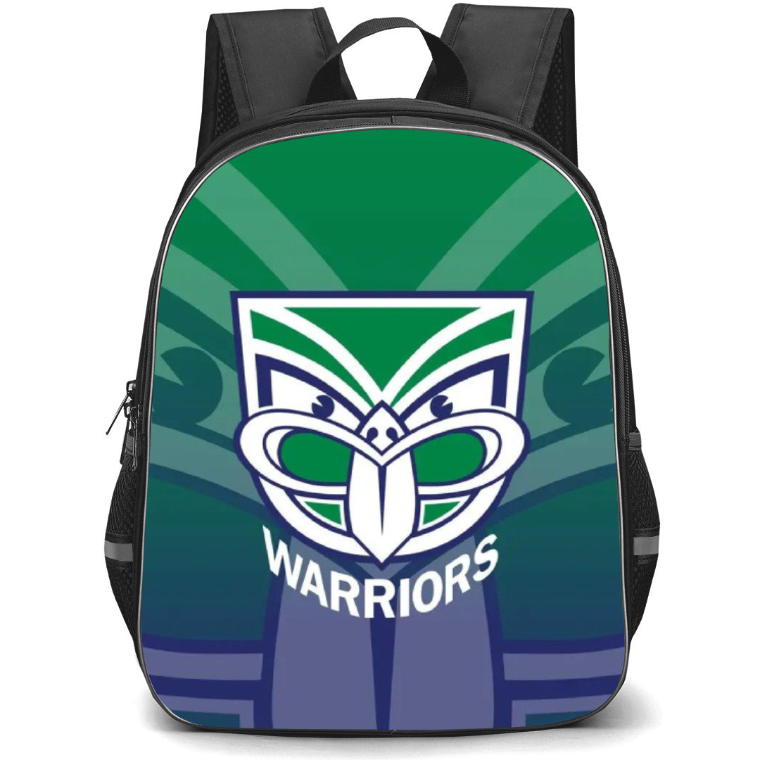 New Zealand Warriors Limited Backpack School Bag StudentPack - Logo Overlay Gradient Background