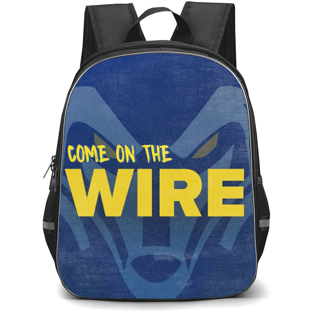 Warrington Wolves Rugby League Football Club Backpack School Bag StudentPack - Come On The Wire Poster