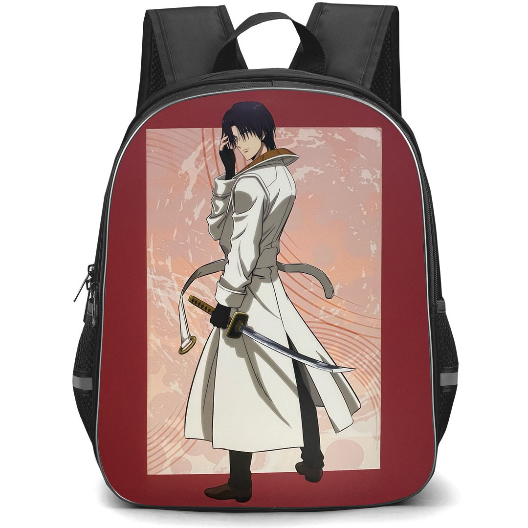 Rurouni Kenshin Shinomori Aoshi Backpack StudentPack - Shinomori Aoshi Standing Back