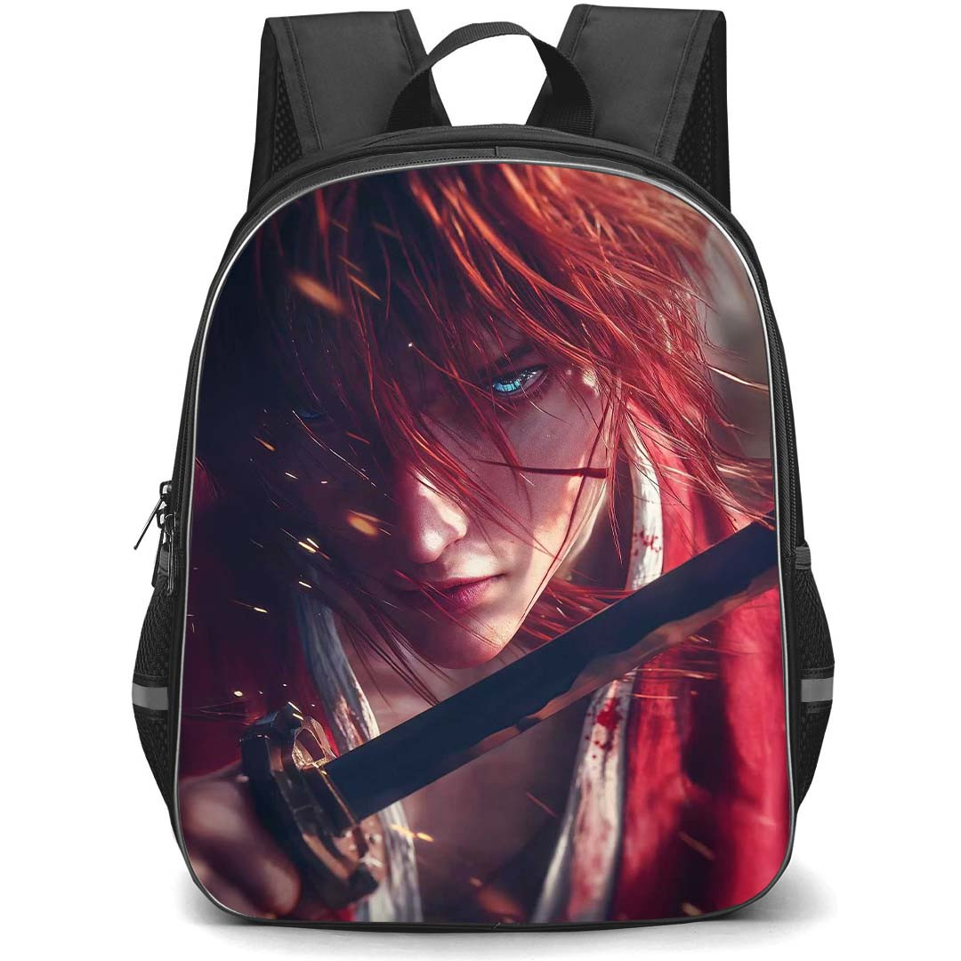 Rurouni Kenshin Kenshin Himura Backpack StudentPack - Kenshin Himura Realistic Illustration Art