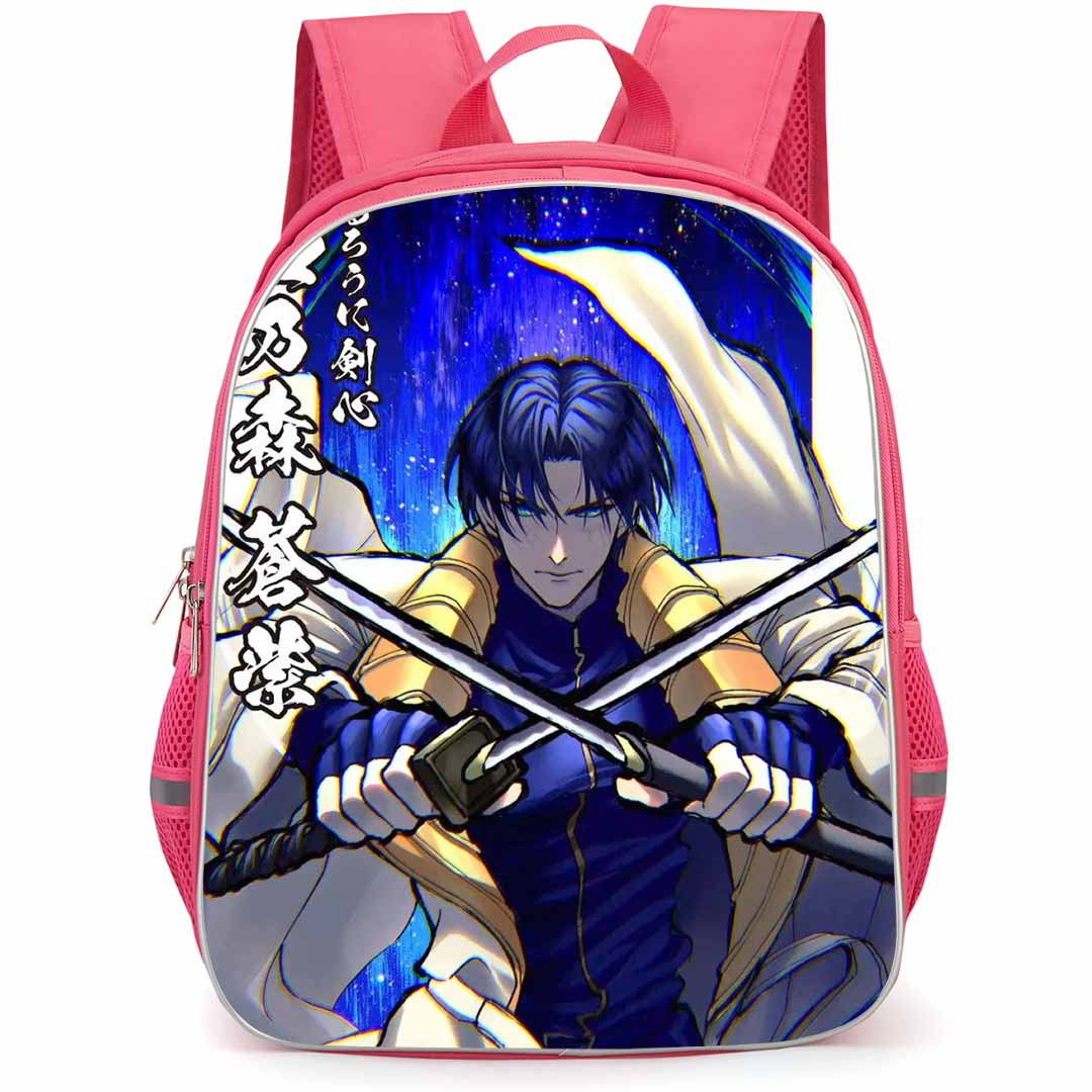 Rurouni Kenshin Backpack StudentPack - Rurouni Kenshin Holding Two Swords Anime Art