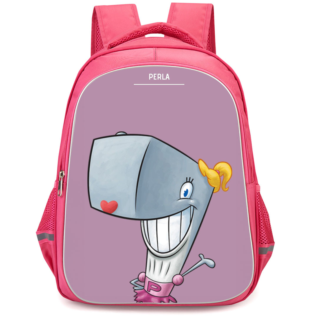 SpongeBob Pearl Krabs Backpack StudentPack - Pearl Krabs Smiling On Purple Background