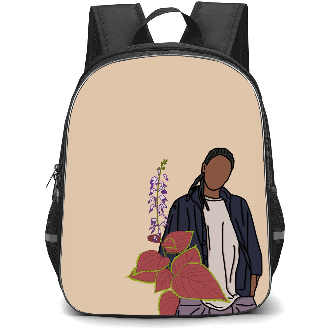Sex Education Cal Bowman Backpack StudentPack - Cal Bowman Standing Minimalist On Brown Background