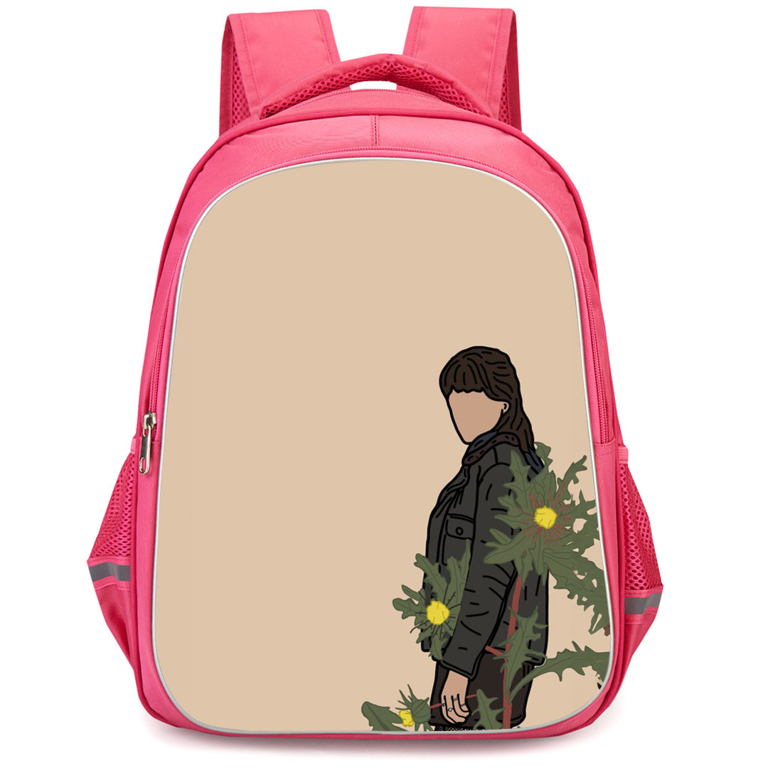 Sex Education Maeve Wiley Backpack StudentPack - Maeve Wiley Standing Minimalist On Beige Background