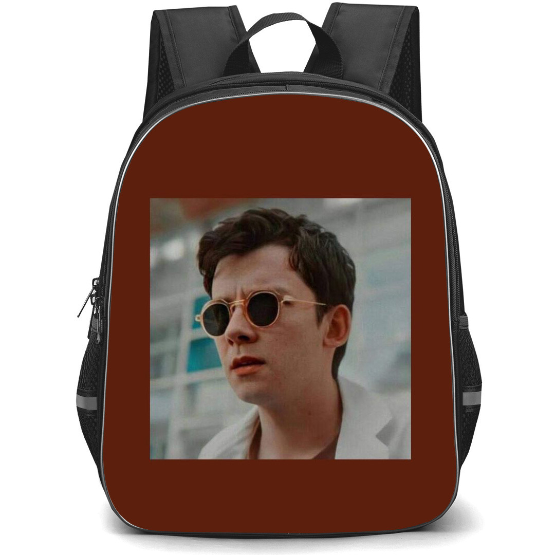 Sex Education Otis Milburn Backpack StudentPack - Otis Milburn Portrait On Red Background