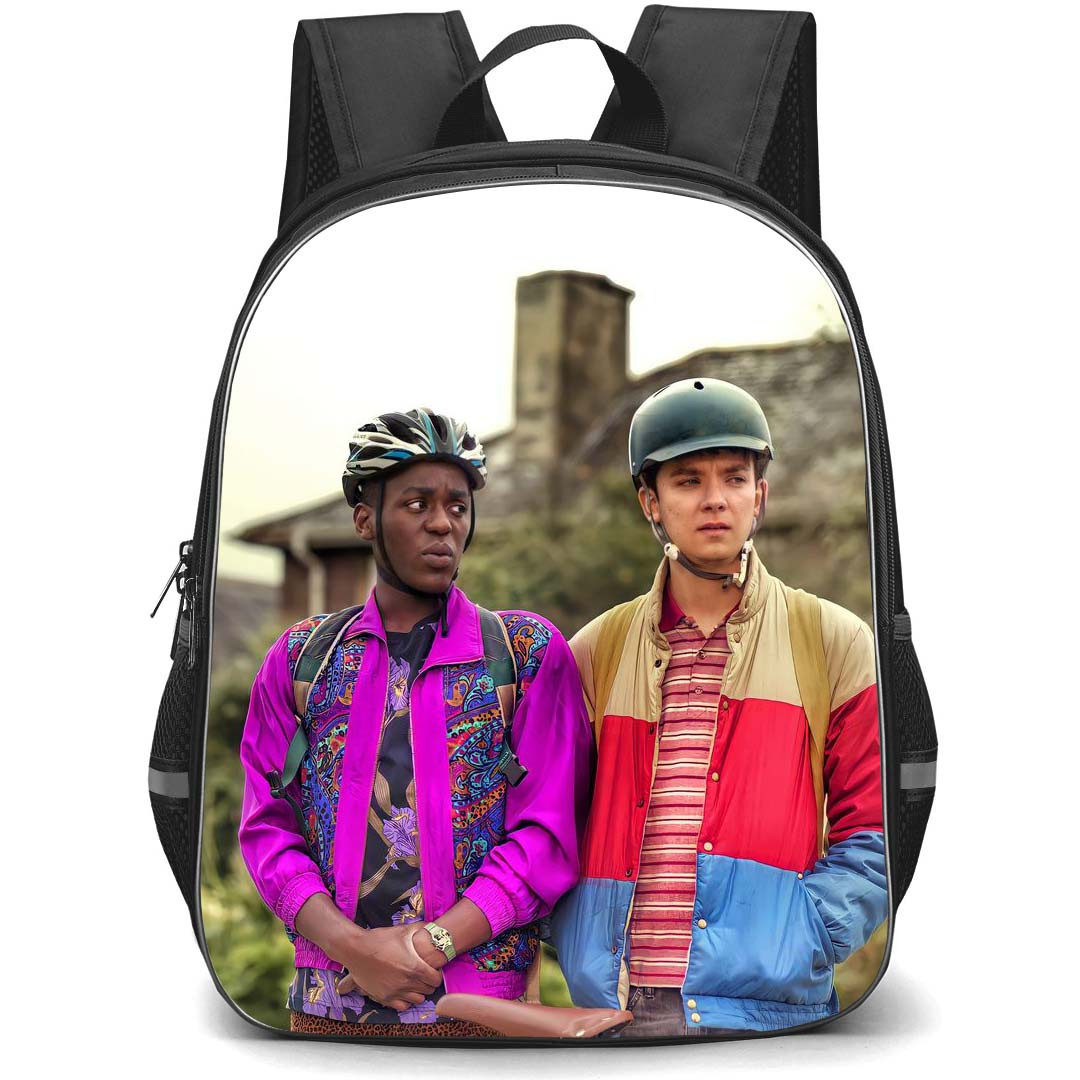 Sex Education Backpack StudentPack - Sex Education Otis Milburn And Eric Effiong Standing Poster