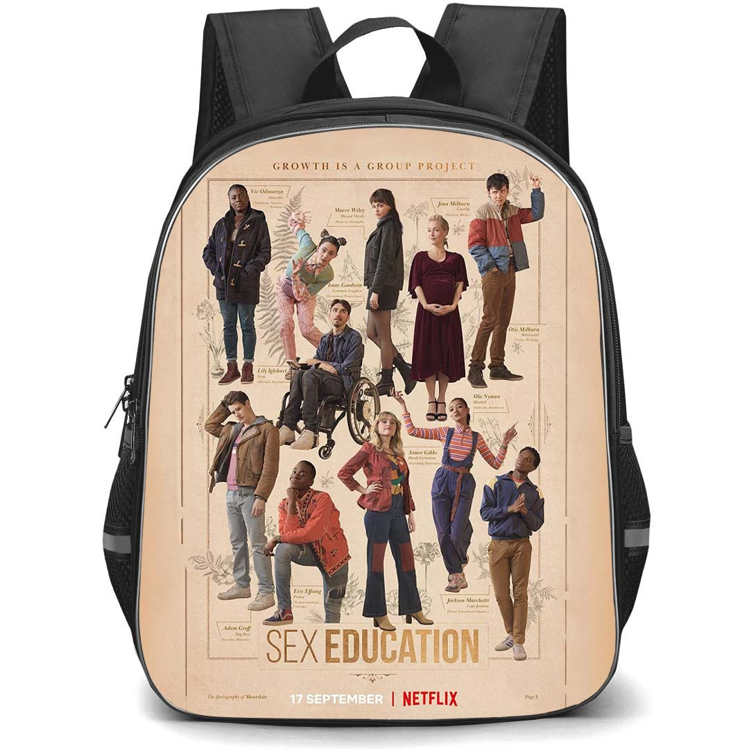 Sex Education Backpack StudentPack - Sex Education Poster Beige Background