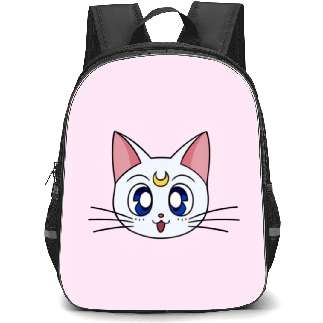 Sailor Moon Artemis Backpack StudentPack - Artemis On Pink Background
