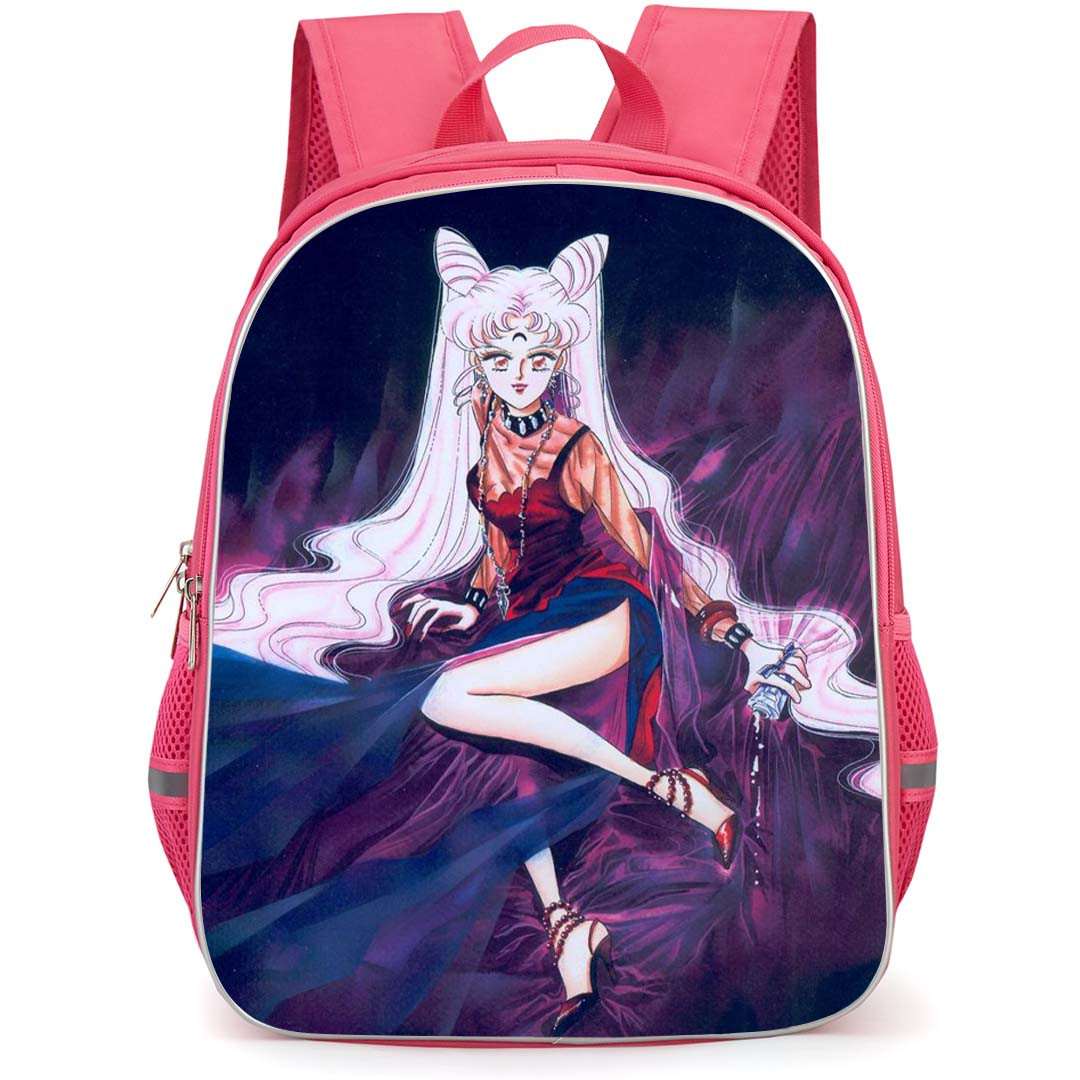 Sailor Moon Black Lady Backpack StudentPack - Sailor Moon Black Lady Sitting Art Poster
