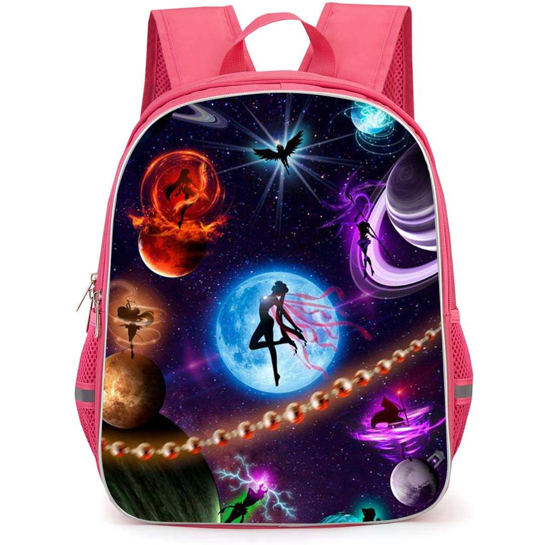 Sailor Moon Backpack StudentPack - Sailor Moon Characters On Galaxy Poster