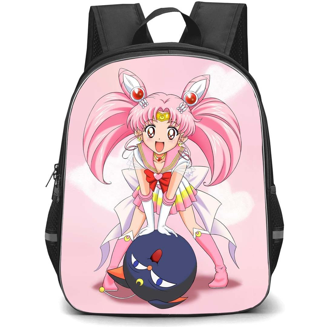 Sailor Moon Chibi Moon Black Lady Backpack StudentPack - Sailor Moon Chibi Moon Chibiusa By Soukichi Poster