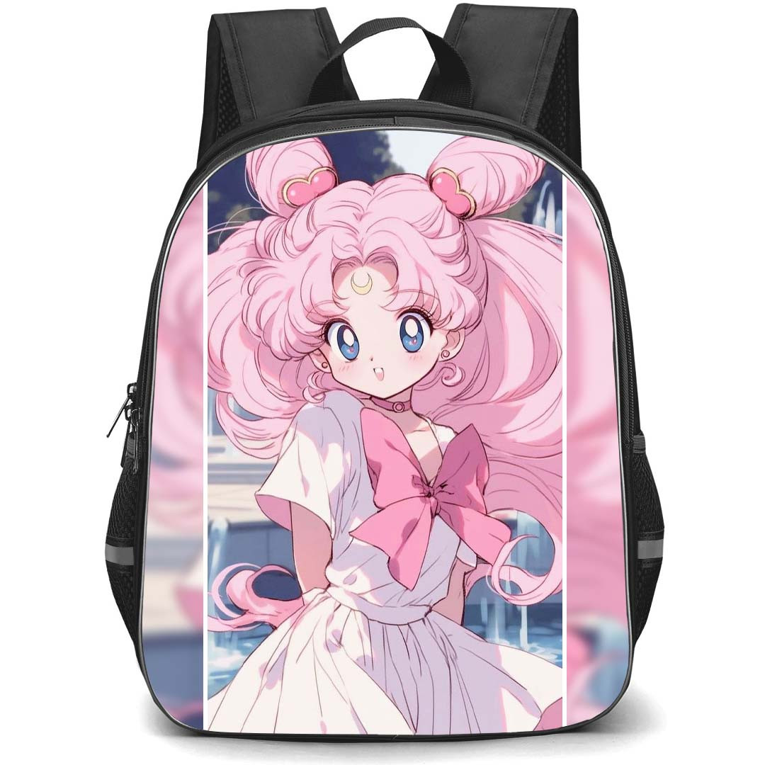 Sailor Moon Chibi Moon Black Lady Backpack StudentPack - Sailor Moon Chibi Moon Chibiusa Tsukino Poster
