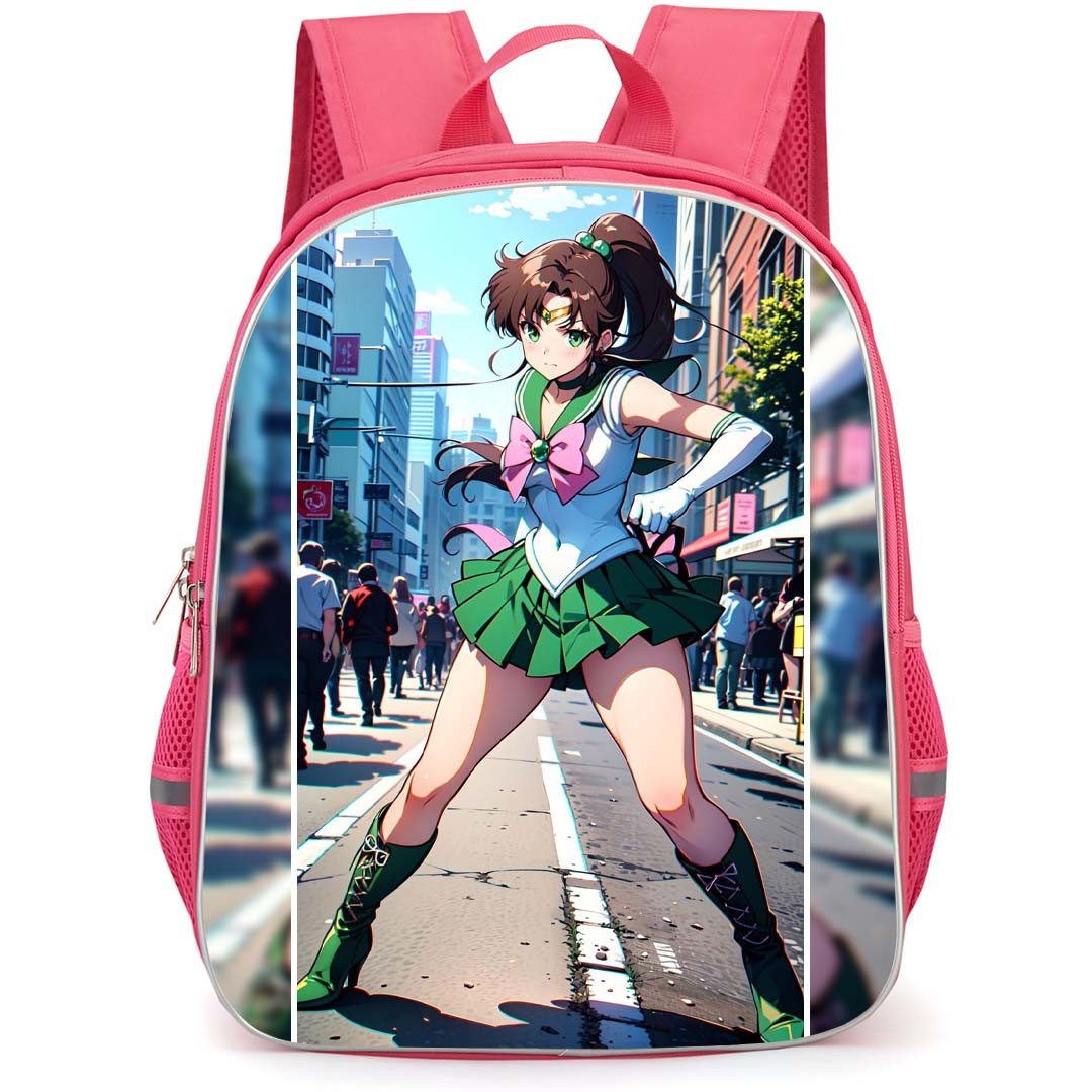Sailor Moon Jupiter Sailor Jupiter Backpack StudentPack - Sailor Moon Sailor Jupiter Standing Middle of the Road Poster