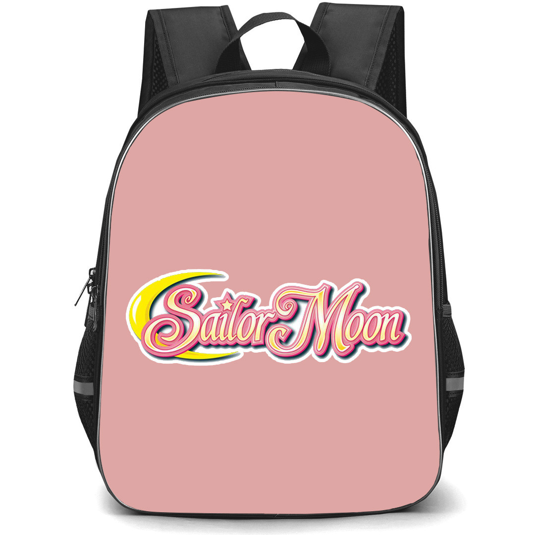 Sailor Moon Backpack StudentPack - Sailor Moon Logo On Pink Background