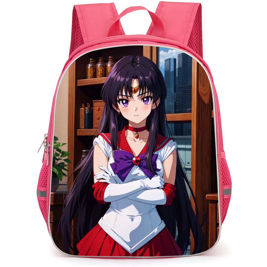 Sailor Moon Sailor Mars Backpack StudentPack - Sailor Moon Sailor Mars Portrait Anime Art Poster