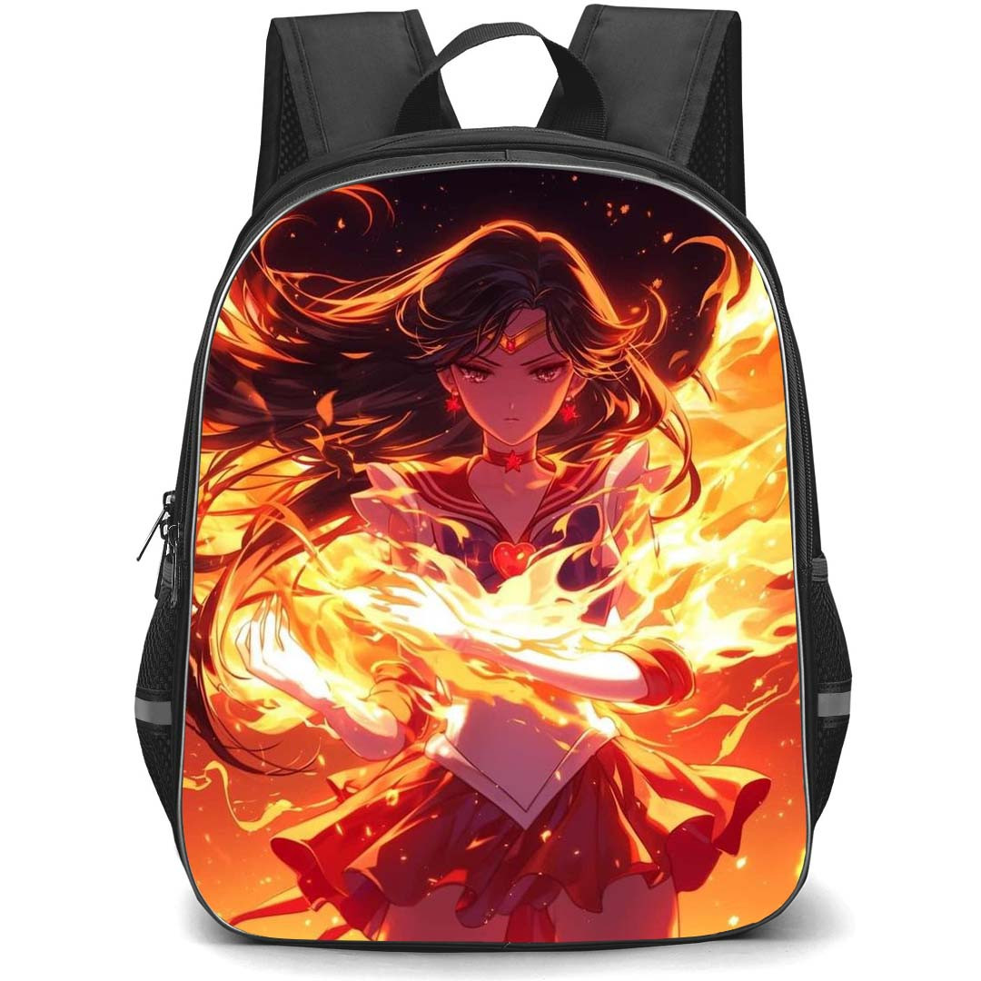 Sailor Moon Sailor Mars Backpack StudentPack - Sailor Moon Sailor Mars Queen of Fire Poster