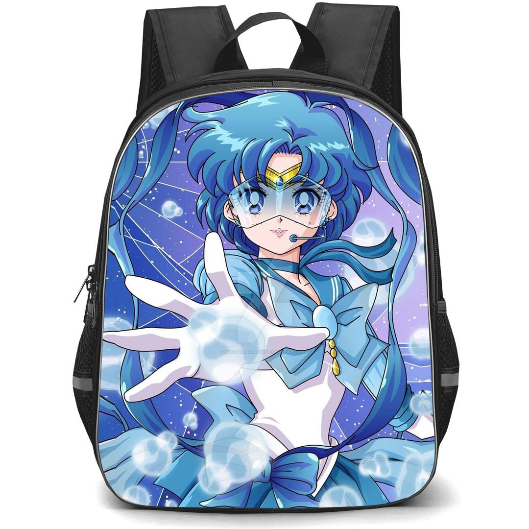 Sailor Moon Sailor Mercury Backpack StudentPack - Sailor Moon Sailor Mercury Fan Art Poster