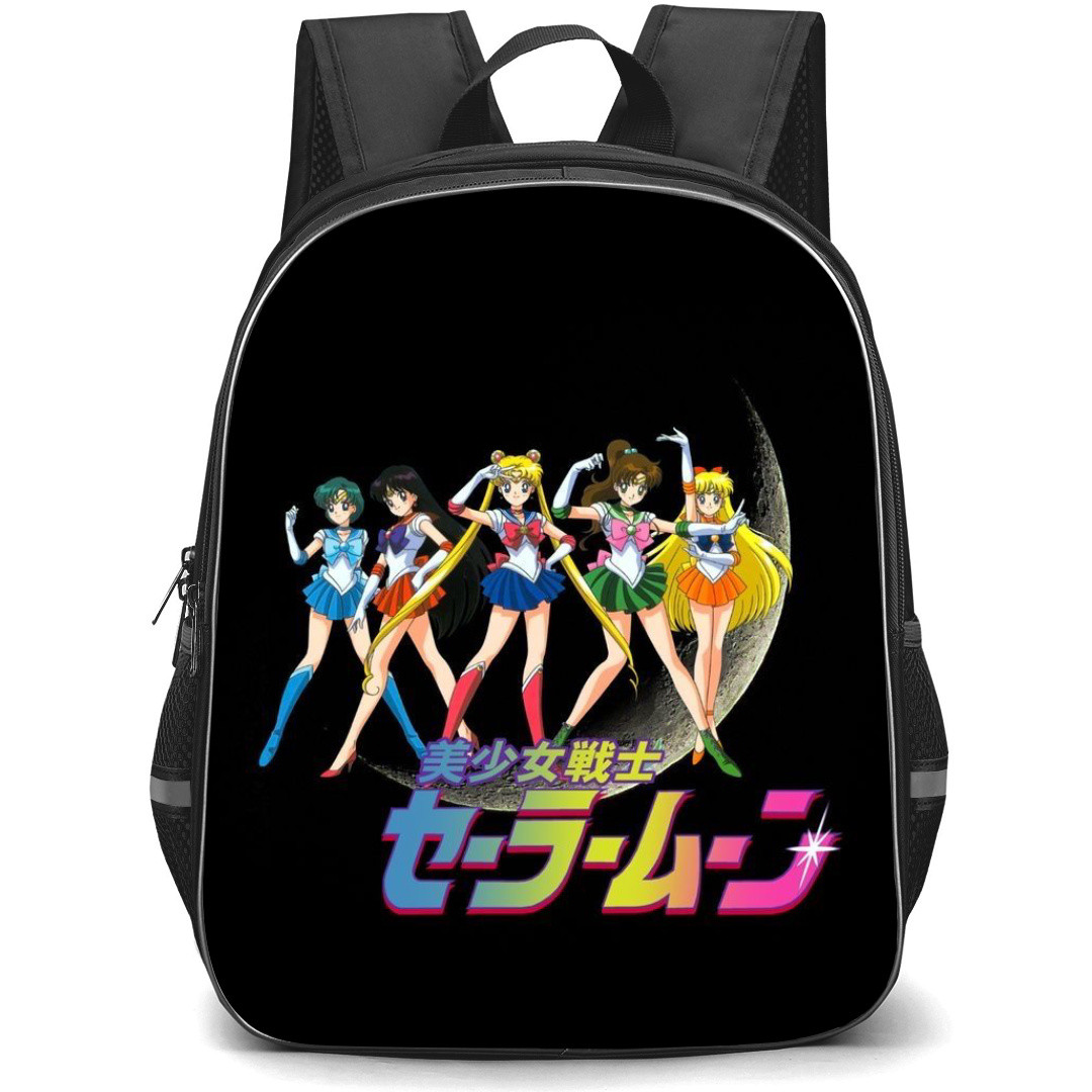 Sailor Moon Backpack StudentPack - Sailor Moon Group Black Background