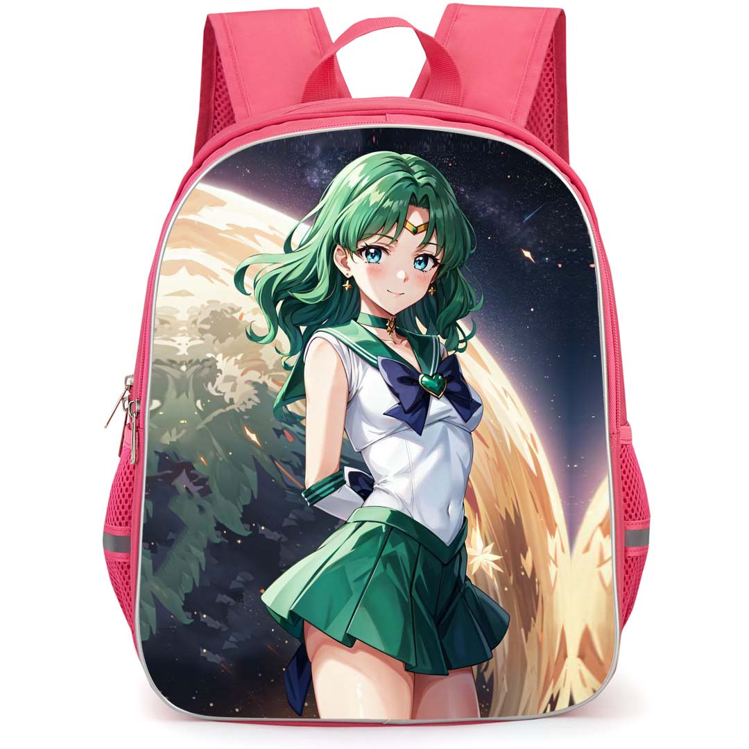 Sailor Moon Sailor Neptune Backpack StudentPack - Sailor Moon Sailor Neptune Standing On Space Background