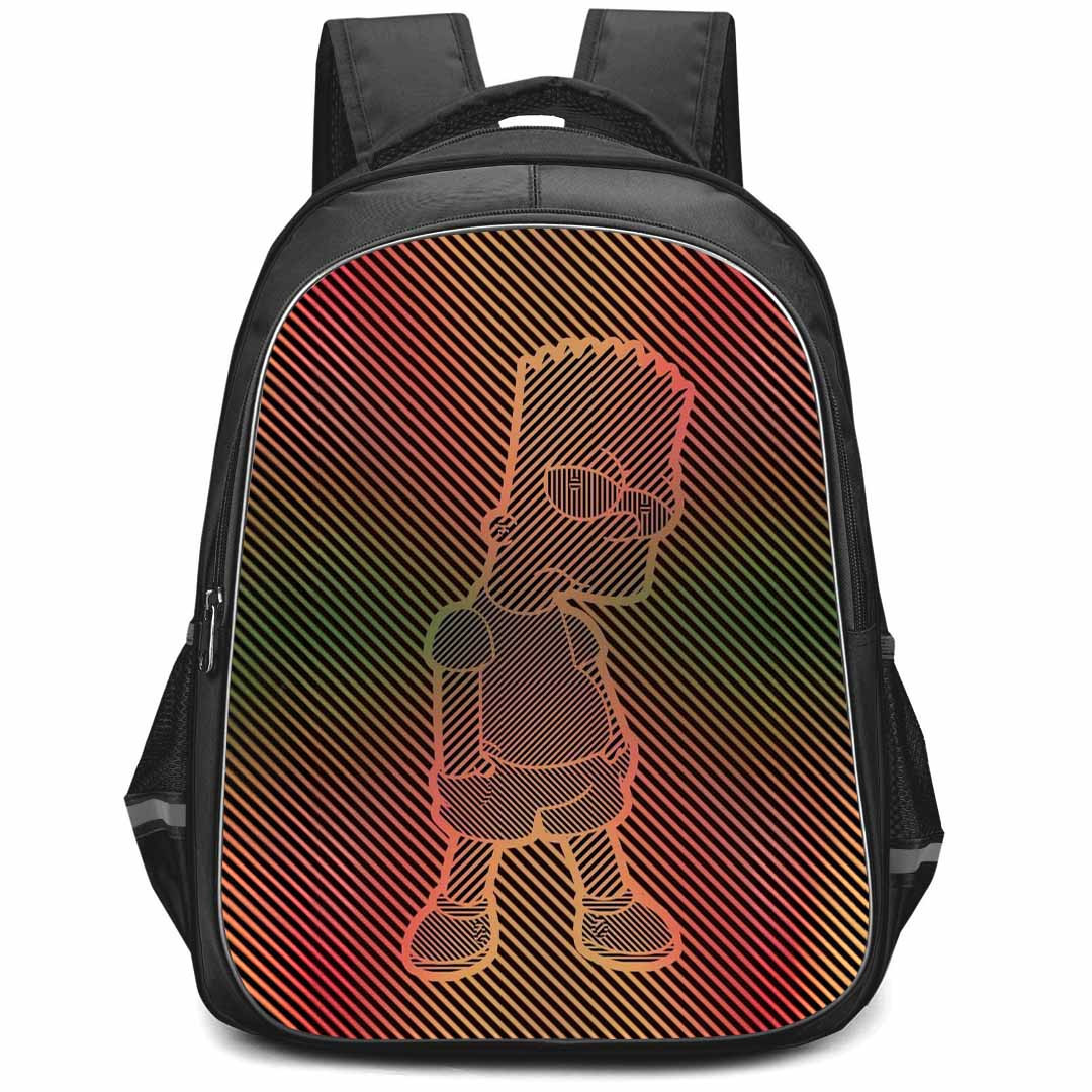 The Simpsons Bart Backpack StudentPack - Bart Stripe Standing