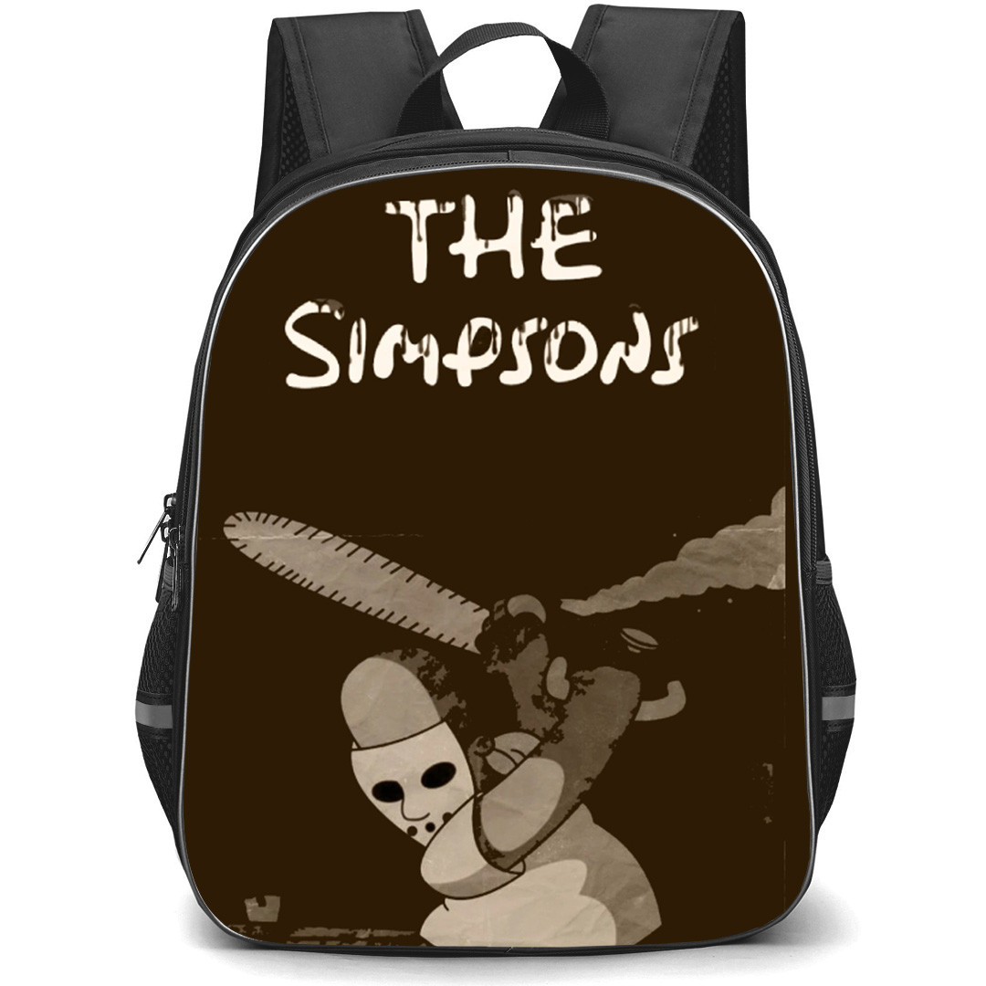 The Simpsons Backpack School Bag StudentPack - The Simpsons Chainsaw Series Poster