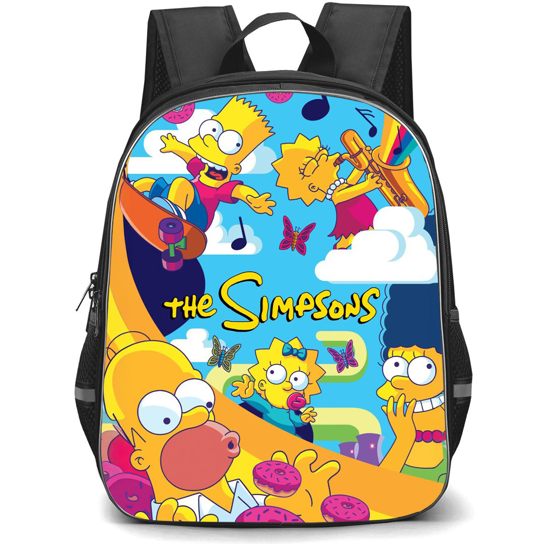 The Simpsons Backpack School Bag StudentPack - The Simpsons Characters Playing Series Poster