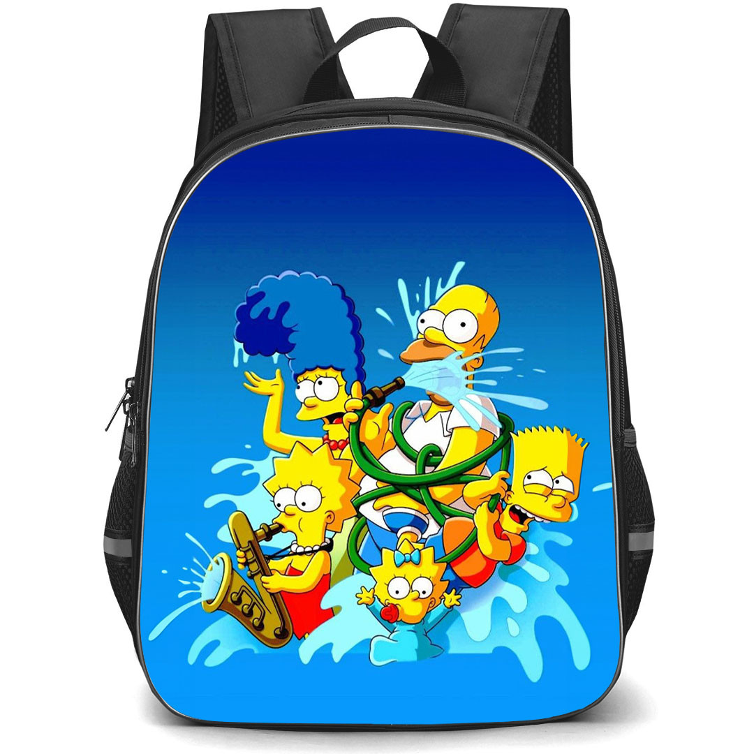 The Simpsons Backpack StudentPack - The Simpsons Family Showering