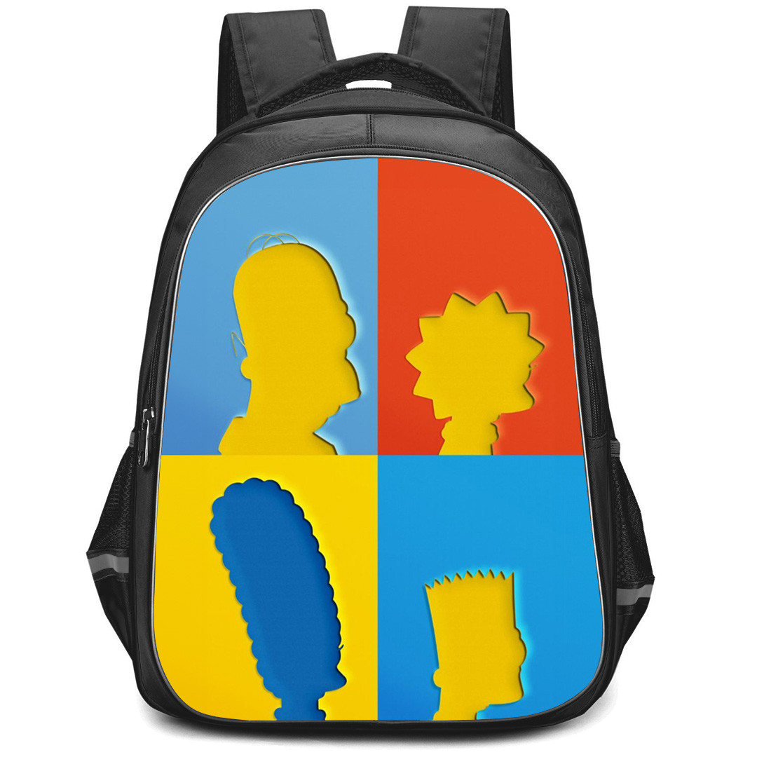 The Simpsons Backpack StudentPack - The Simpsons Family Silhouette