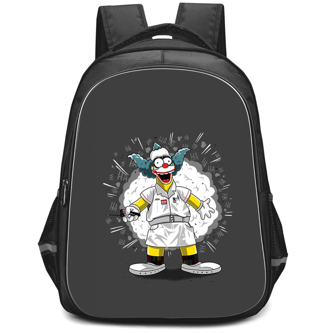 The Simpsons Krusty The Clown Backpack StudentPack - Krusty The Clown Wearing Nurse Costume