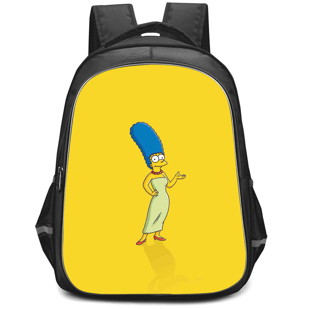 The Simpsons Marge Backpack StudentPack - Marge Standing On Yellow Background
