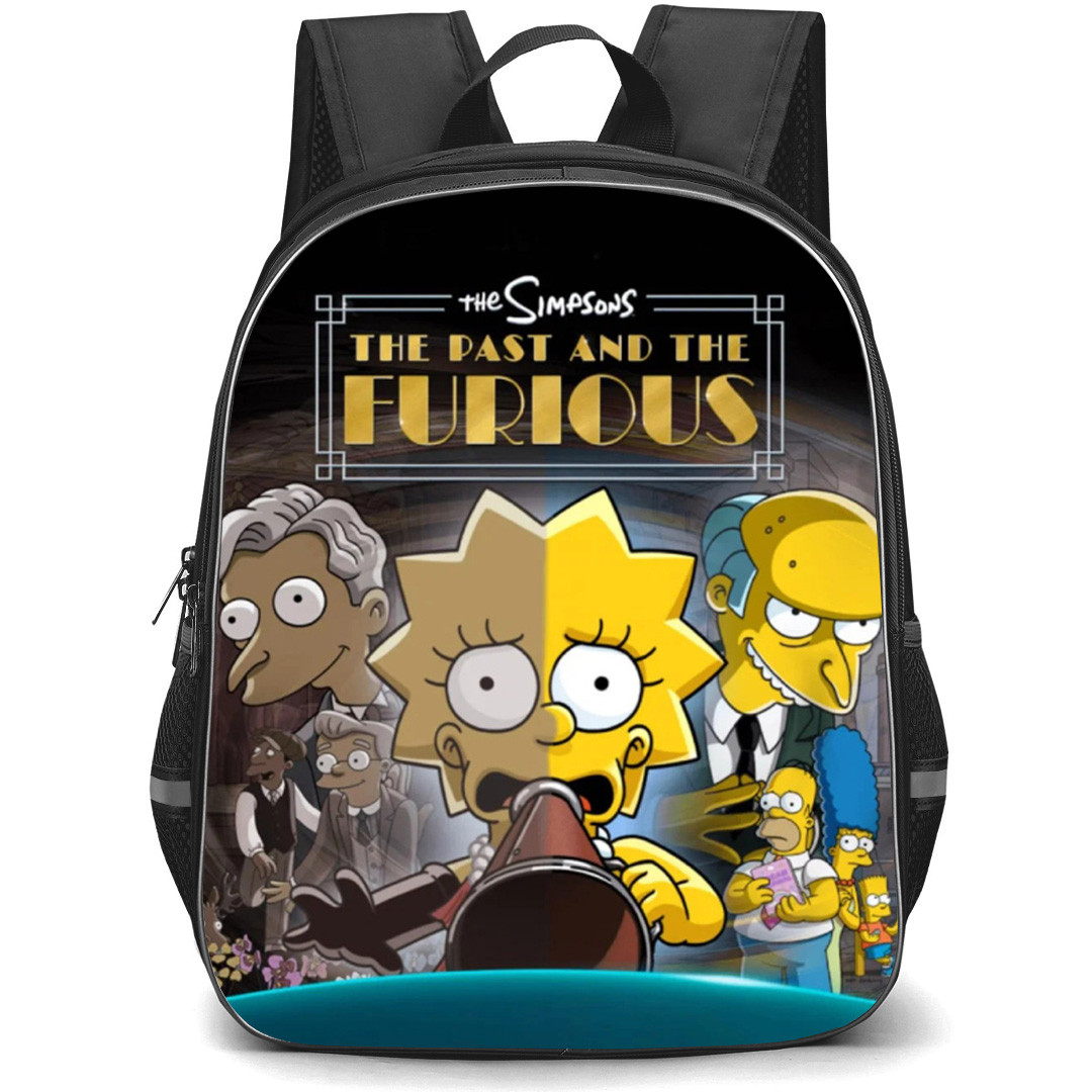 The Simpsons Backpack School Bag StudentPack - The Simpsons Past And The Furious Series Poster