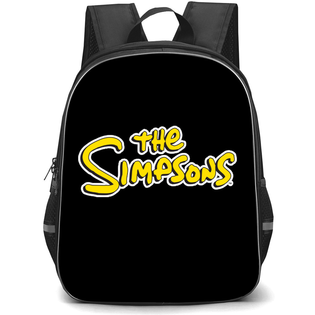 The Simpsons Backpack School Bag StudentPack - The Simpsons Series Logo Sticker