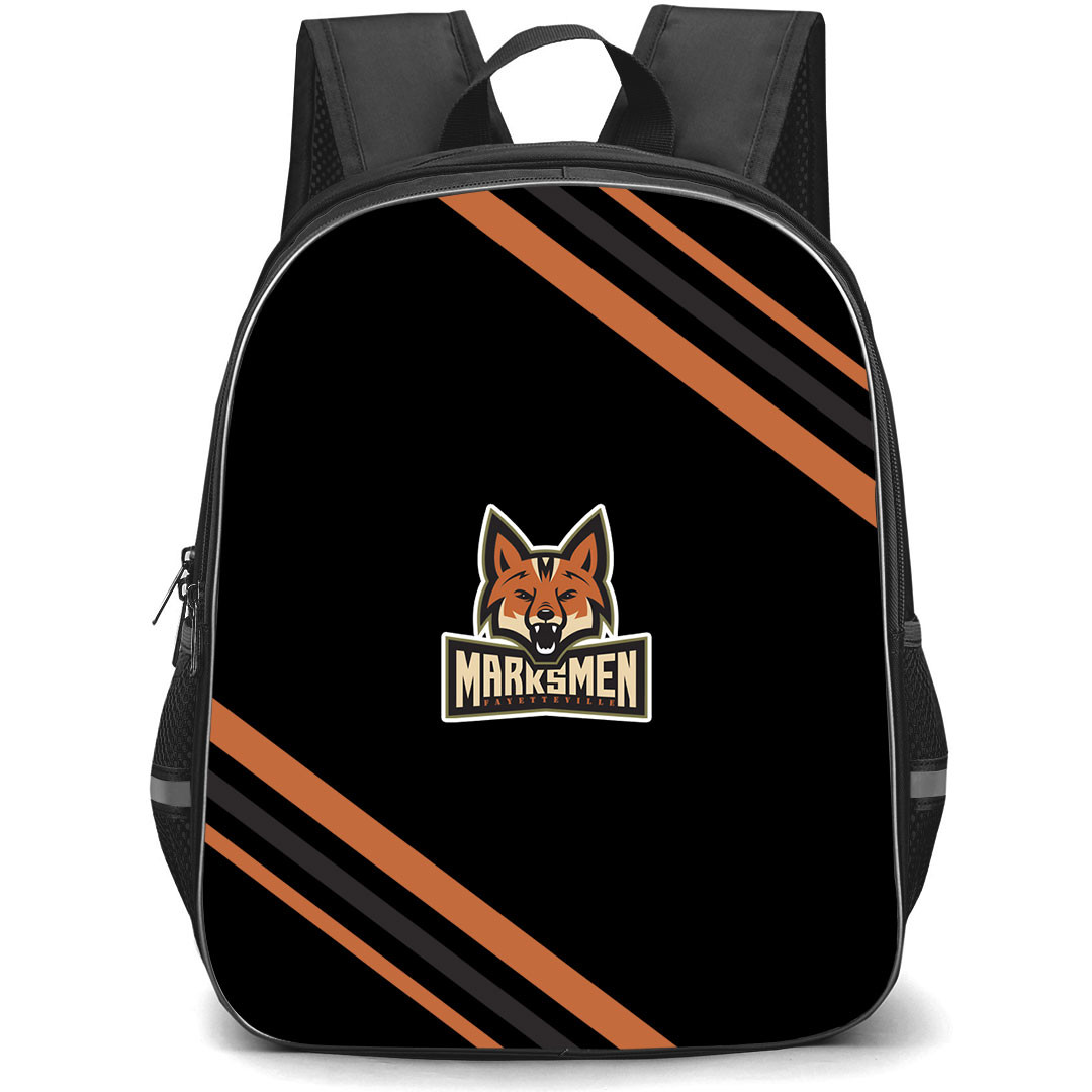 Fayetteville Marksmen Backpack School Bag StudentPack - Fayetteville Marksmen Large Logo With Stripe