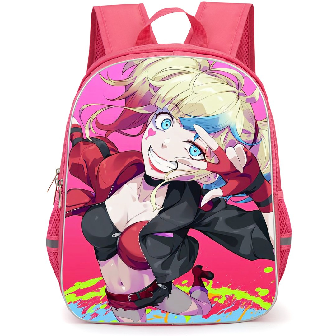 Suicide Squad Isekai Harley Quinn Backpack StudentPack - Harley Quinn HD Neon Effect Poster