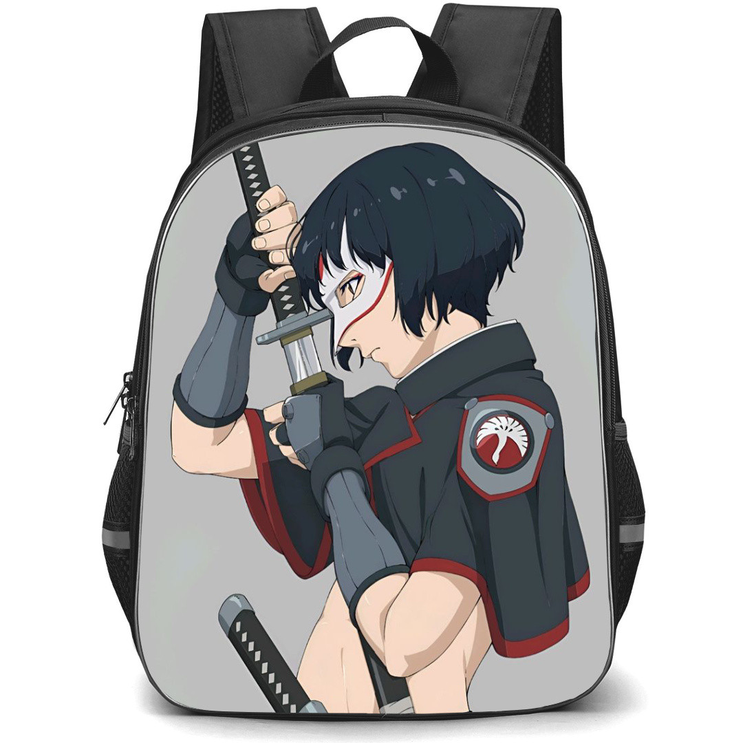 Suicide Squad Isekai Katana Backpack StudentPack - Katana Holding Samurai Side Sticker