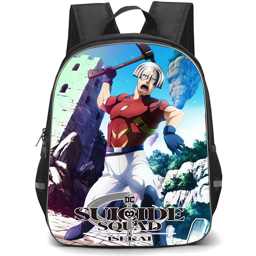 Suicide Squad Isekai Peacemaker Backpack StudentPack - Peacemaker Fighter Anime Art Poster