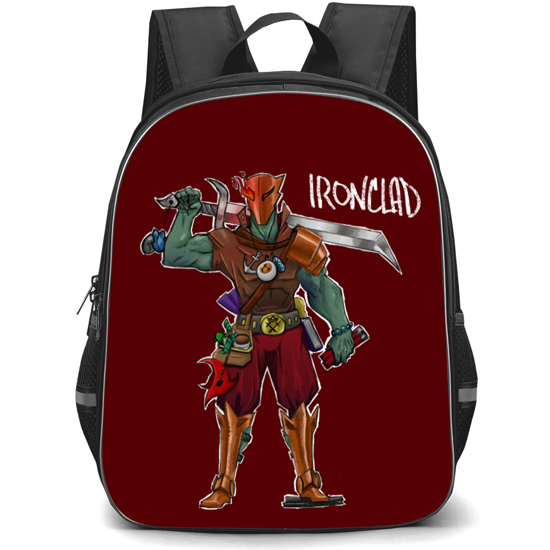 Slay The Spire 2 The Ironclad Backpack School Bag StudentPack - The Ironclad Standing Portrait Cartoon Art Poster
