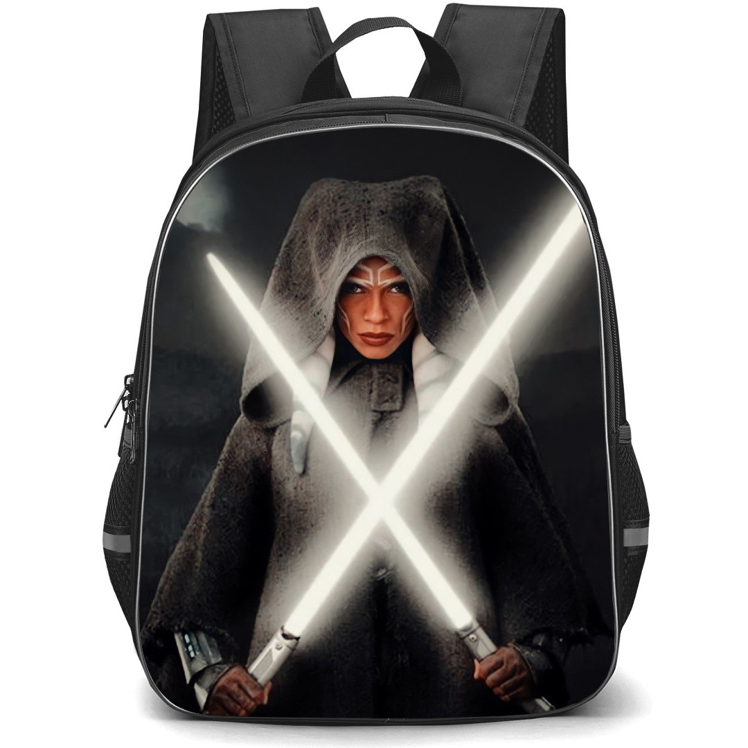 Star Wars Ahsoka Backpack StudentPack - Ahsoka Tano Attack Mode On Black Background