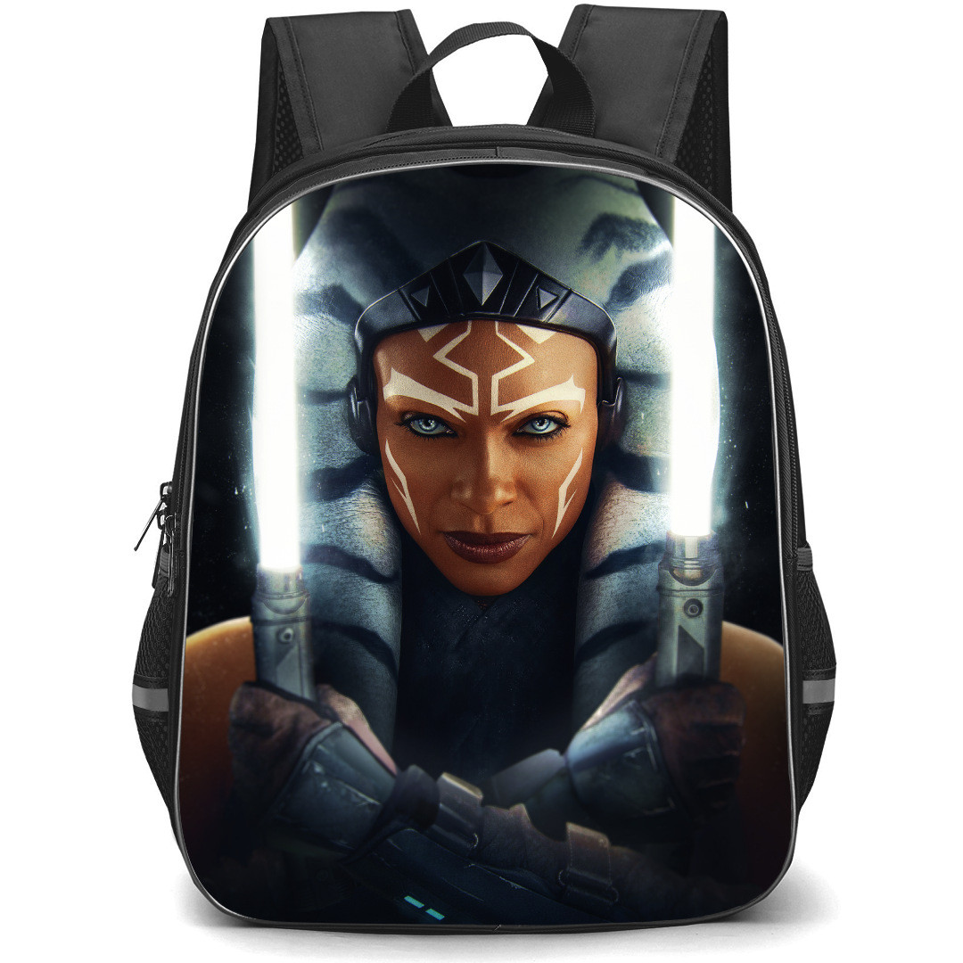 Star Wars Ahsoka Backpack StudentPack - Ahsoka Tano With Lightsabers Portrait